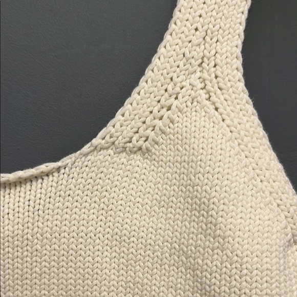 Cream Knit Tank Top - Picture 4 of 4